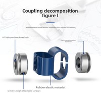 Boga LS GB Type OEM Accouplement élastique en forme de 8 excentrique Flexible/Angle Moteur d'encodeur en forme de huit rigide en acier d'aluminium