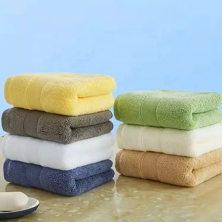 Serviettes de bain extra larges en coton design de luxe
