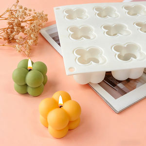 Ensemble de 15 moules en silicone pour mousse, chocolat, desserts et pâtisseries maison, moules à bougies d'aromathérapie - Product Image 1