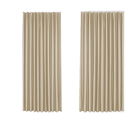 Rideaux occultants modernes en faux lin 100% polyester, isolants, multicolores, sur mesure pour salon, chambre, hôtel