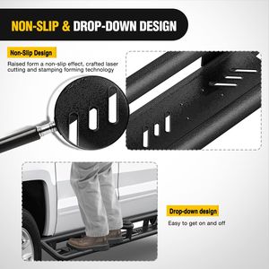 NEWWIND negro mate Power Side Steps Car <span class=keywords><strong>Nerf</strong></span> Bar estribos piezas para Dodge Ram Quad Cab 09-18 accesorios exteriores - Product Image 6