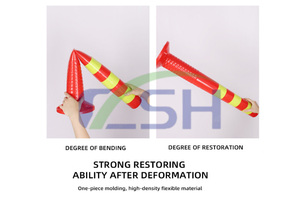 Bolardo Barrera de choque extraíble Carretera 2024 Gran oferta Columna DE SEGURIDAD Altura ajustable Poste de carretera 600Mm Advertencia anticolisión - Product Image 5