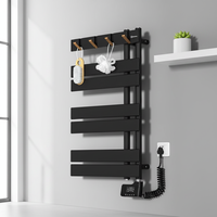 Sèche-serviettes électrique réglable Doz avec revêtement en poudre, chauffe-serviettes électriques pour salle de bain