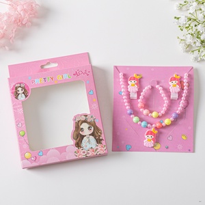 Ensemble de pinces à cheveux et barrettes en tissu pour filles, motif princesse dessin animé, couleur bonbon, mignon - Product Image 6