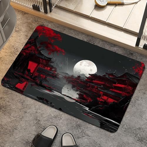 Dark Landscape With Red