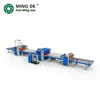 Mingde machines automatique grand panneau Silicate de calcium panneau décoratif autocollant Machine à plastifier PUR plat coller caisse en bois