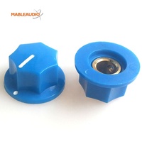 MAKP0022 20X11.5mm 9F Insert Métallique Potentiomètre Rond En Plastique Bouton De Guitare Accessoires Électroniques Essentiels