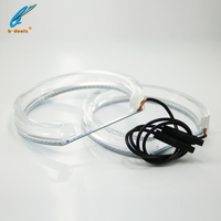 Phares Halo d'yeux d'ange en cristal LED, anneau de phare pour BMW E36 E46 E38 E39, blanc, jaune et ambre avec clignotant, livraison gratuite