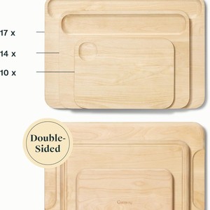 ชุดเขียงไม้คาราเวย์ ขนาด 17x14x10 นิ้ว แบบสองด้านมีร่อง สำหรับใช้ในครัว - Product Image 1