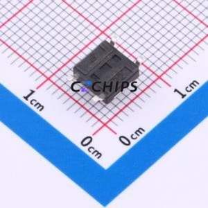 TS-1033S-A1B3-C3D2-R Tactile Switch SMD,6x6mm Switch Single Pole Single Throw Round Button 2.5N Vertical Mount - Product Image 2