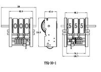 Compteur de débit d'huile YYQ-30B compteur à 3 chiffres