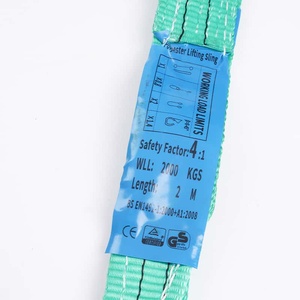 Sangle de levage plate en fibre de polyester à 4 <span class=keywords><strong>brins</strong></span>, sans fin, haute résistance, certifiée ISO9001, garantie 2 ans, capacité de charge de 2,4 tonnes - Product Image 4