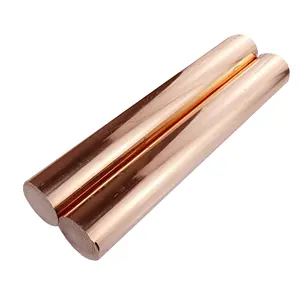 2mm 3mm 6mm 16mm Diameter 99.9% Pure Copper C1100 Round Rod Copper Bar Copper Flat Bar