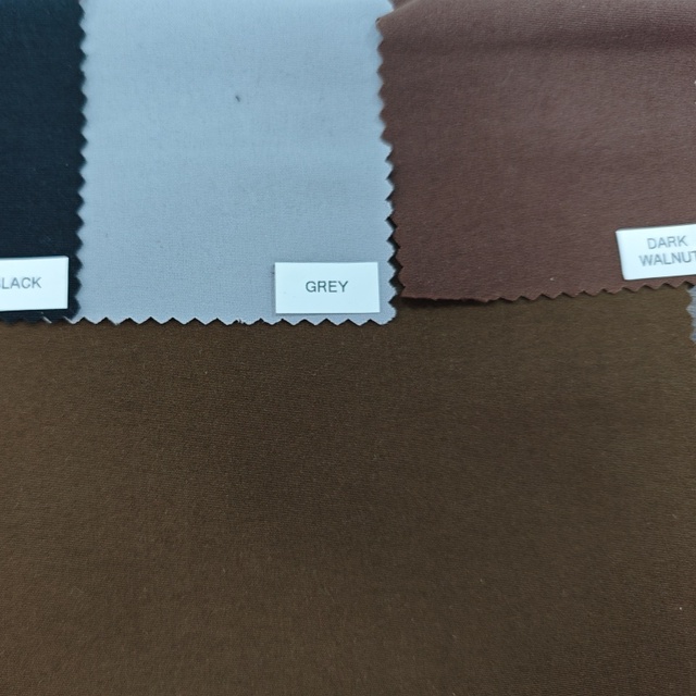 Polyester Spandex 160GSM Warp Stretch Plain Fabric With Waterproof for Pants Jacket Suit Stock Ready to Ship Customized Color