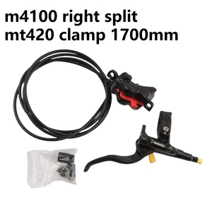 Pour <span class=keywords><strong>Shimano</strong></span> M4100 Frein à disque hydraulique droit <span class=keywords><strong>MT420</strong></span> avec étrier 1550mm 1600mm 1650mm 1700mm et plaquettes en résine VTT - Product Image 4
