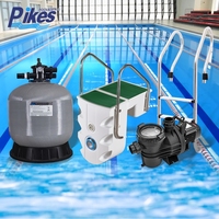 Équipement complet d'exportation pour la circulation de l'eau de piscine, comprenant pompe de circulation, filtre à sable, vanne et raccords de piscine pour nouvelle installation