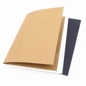 Pasta de papel portátil personalizada do fornecedor do escritório do papel do fornecedor com bolso personalizar folhas de apresentação