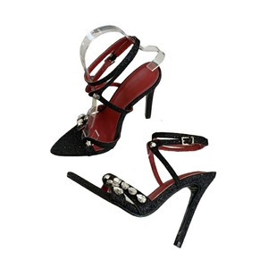 2024 New Pointed Rhinestone Decorative High Heel Women's <b>Sandals</b> Sequined Women's <b>Sandals</b> 35-42 - Product Image 6