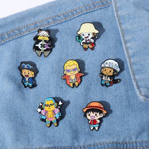 一件件卡通可爱珐琅胸针草帽海盗集团成员金属徽章热卖周边包配件 - Product Image 2