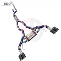 Système d'échappement complet SD pour BMW X5/X6 G05/G06 40I B58 3.0T 2019-2023, downpipe droit et échappement sport en titane