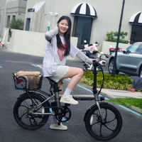 Vélo électrique pliable intelligent en alliage d'aluminium de 20 pouces avec moteur à moyeu arrière 36V 7.8Ah 250W 7 vitesses, batterie intégrée, certifié CE