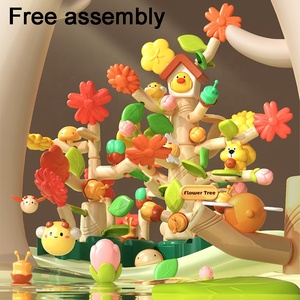 91pcs gốc cây hoa khối xây dựng đồ chơi vườn Xây Dựng Bộ DIY lắp ráp mô phỏng hoa gạch Đồ chơi đẹp và sáng tạo - Product Image 3