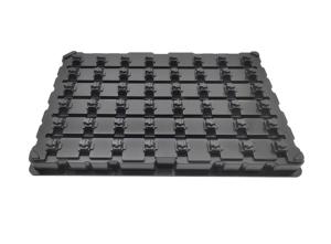 Bandeja de plástico personalizada para blíster, bandeja Esd Ic ESD SMT apilada, bandeja Esd de almacenamiento de componentes electrónicos conductores de plástico antiestático - Product Image 3