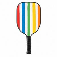 Raquette de pickleball à surface texturée, corps large, surface texturée, 20 mm d'épaisseur, en fibre de carbone brute injectée de mousse, haute résistance