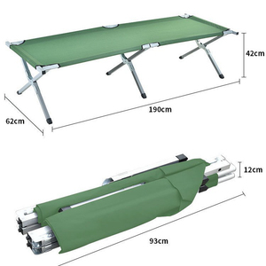 Lit pliant portable de haute qualité, léger et robuste, lit de camping pliable extra résistant NB-TC, lit de camping NB-TC - Product Image 2