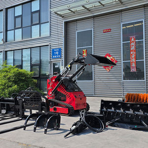 Diskon besar Harga Murah HT320T selip roda kemudi/Track Mini Skid Steer Grinder untuk dijual - Product Image 1