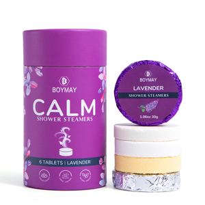 Bombes et diffuseurs de vapeur pour la douche 100% naturels, biologiques et véganes, avec parfum et emballage personnalisables - Product Image 1
