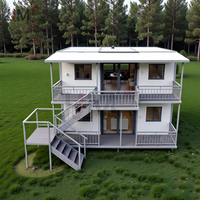 Maison conteneur préfabriquée pliable et extensible de 40 pieds ou 20 pieds, villa portable, 2 ou 3 chambres, maison mobile, logement annexe