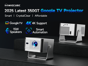 Projecteur numérique intelligent Magcubic HY350GT avec Google TV pour Netflix, 1080P, compatible Netflix et YouTube, prise en charge 8K - Product Image 1