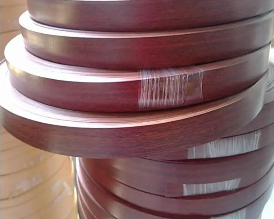 Gold Color ABS PVC Edge Banding Strip Strong Wear Resistance For Acid Alkaline Resistant Kitchen Cabinets And Furniture