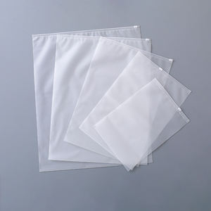 Sac d'emballage en PE à fond carré, transparent givré, avec fermeture éclair, imperméable, recyclable, de haute qualité, nouveau, vente en gros, personnalisé - Product Image 2