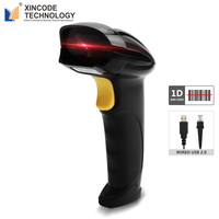 Xincode pemindai kode X-9300 1D, pemindai kode batang genggam Laser USB, pembaca Barcod untuk pemindai Supermarket logistik inventaris