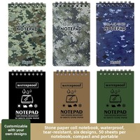 Carnet de notes spirale en papier de pierre avec couverture PP étanche, résistant aux intempéries, fabriqué en Chine, pour le bureau et la papeterie