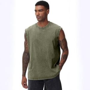 เสื้อกล้ามผู้ชายผ้าฝ้ายแท้ 230 กรัม ทรงอเมริกัน ซักแล้ว ไม่ต้องรีด คอกลม แขนกุด ใส่สบายๆ สำหรับฤดูร้อน เนื้อผ้าหนา - Product Image 2