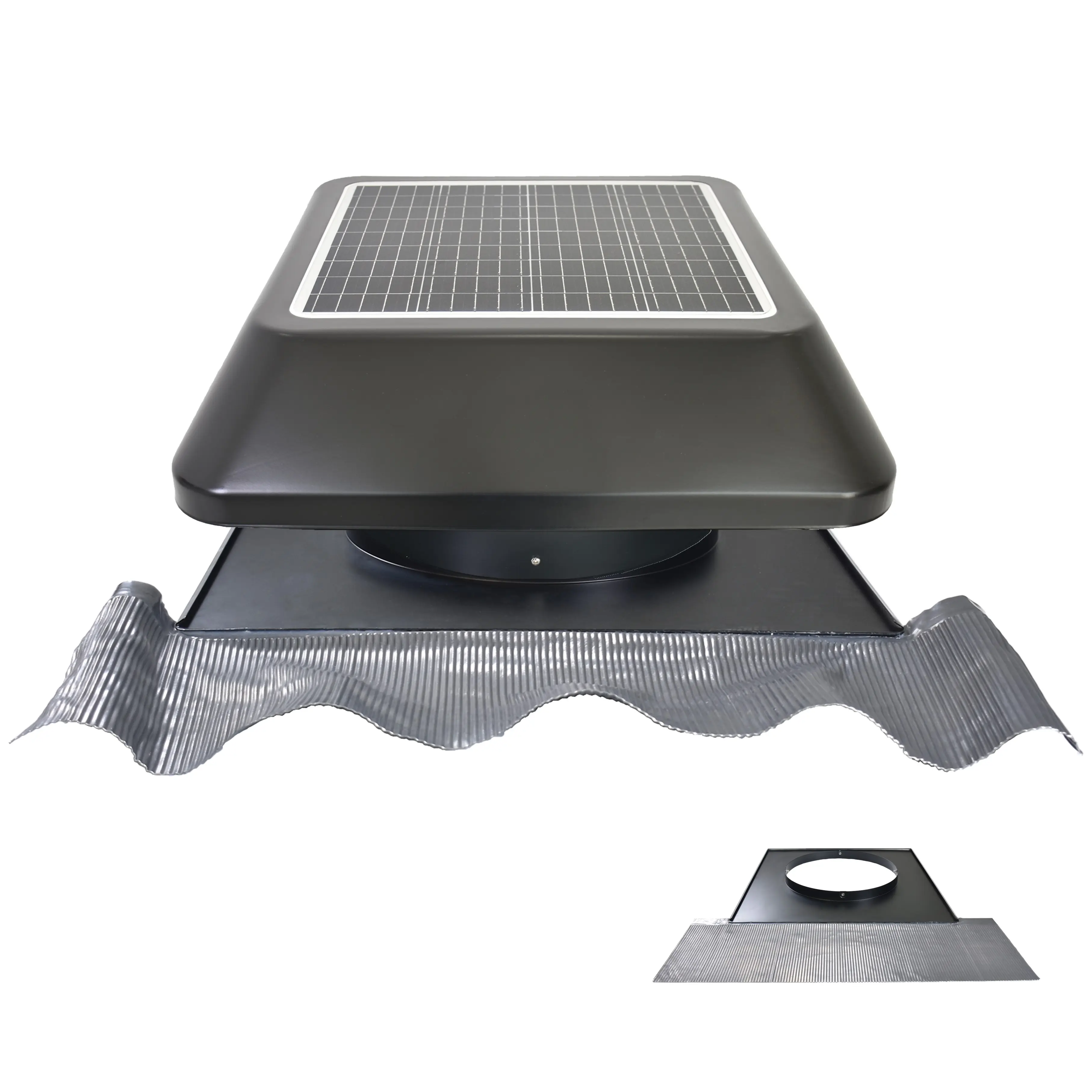 25 w 14 zoll luftwärmeextraktor solar intelligenter solar-extraktor axiales auspuffventilator ventilation whirlybird gleichstromanlage eco-solar-entlüftung auf dach