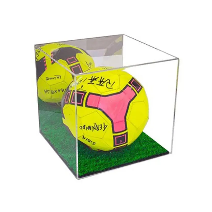 Boîte de présentation pour ballon de football, en acrylique Transparent, 20 pièces, vitrine pour basket-ball