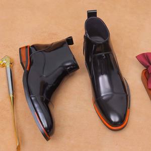 Zapatos de Tobillo Clásicos de Cuero Genuino para Hombre, Tallas Grandes, de Alta Calidad, para Invierno y Otoño, Impermeables, con Amortiguación, Desodorantes y Antideslizantes - Product Image 4