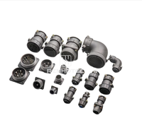 Conector Ruso Estándar SHR Serie P40 de 9 Pines P40J2P P40K2M Macho Hembra con Accesorio de Cola Blindado y Enchufe Sellado