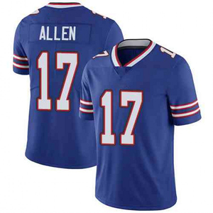 2024 Maillots de football américain pour hommes Respirant Plus Size 17 Josh Allen 0 Keon <span class=keywords><strong>Coleman</strong></span> 40 Von Miller 12 Jim pour Kelly 88 Dawson - Product Image 2