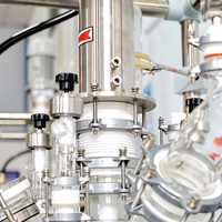 Réacteur en verre automatique à échelle laboratoire avec moteur et cuve sous pression, plaque de déflecteur personnalisable pour une productivité élevée