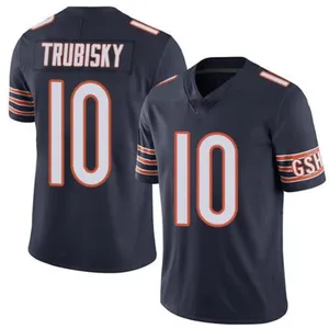 Customize Chicago Stitched American Football Jerseys 10 Mitchell Trubisky 23 Kyle Fuller Custom Embroidery Rugby Sports Clothes