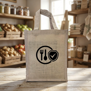 Bolsa de Compras de Yute Resistente de Alta Calidad, Bolsa de Transporte Reutilizable de Fibra Natural con Costuras y Asas Resistentes, Disponible para la Venta - Product Image 4