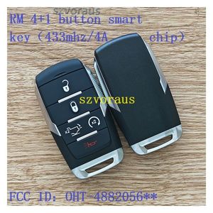 Car <strong>Key</strong> Manufacturer Wholesale Vehicle <strong>Keys</strong> 5 Button <strong>Smart</strong> Remote <strong>Key</strong> <strong>Fob</strong> (433mhz/4A Chip) OHT-4882056 for RAM 1500 - Product Image 4