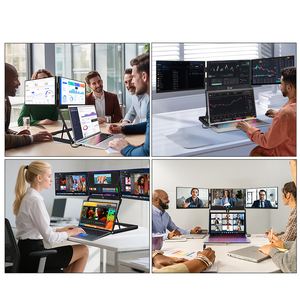 1 Cable for 3 Display 15.6 inch Horizontal Quad Monitor for 12-18.5 inch laptop screen extender portable monitor for Win& Mac - Product Image 5