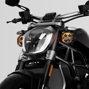 Faro Fendinebbia a <span class=keywords><strong>Led</strong></span> Aurora Driving System a Doppio Colore Giallo e Bianco <span class=keywords><strong>per</strong></span> Moto - Product Image 6
