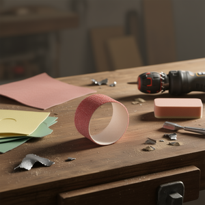 Manguito de tela abrasiva de corindón de 100x40 mm, grano 120, para aplicaciones de lijado - Product Image 3